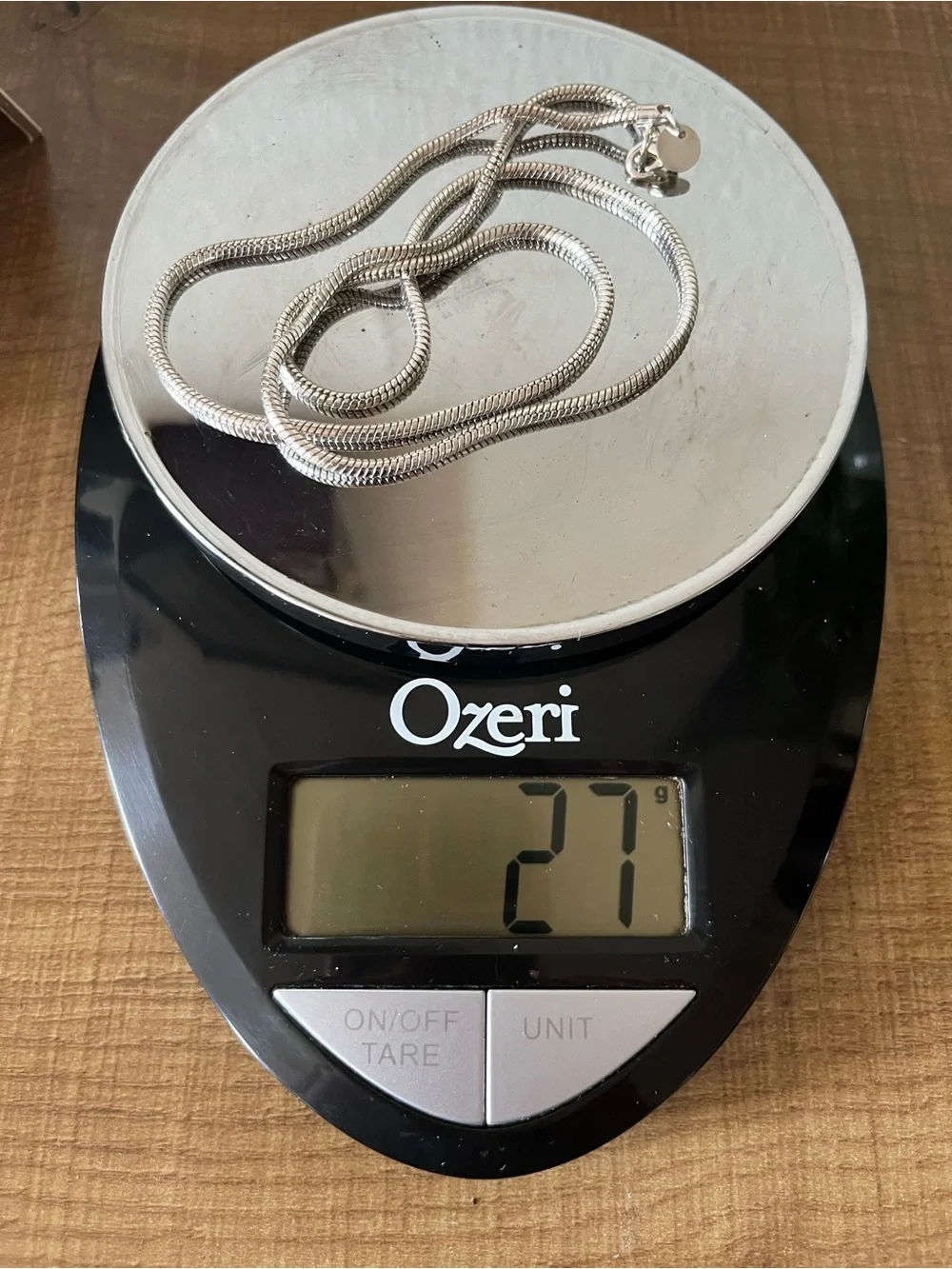 Sterling Silver Snake Chain Necklace - Silver .925